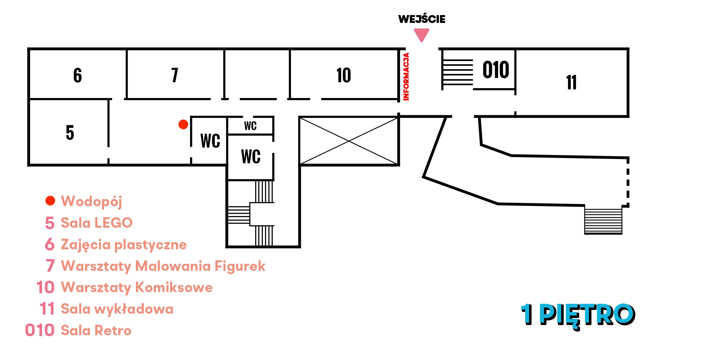 Mapa 1. piętro